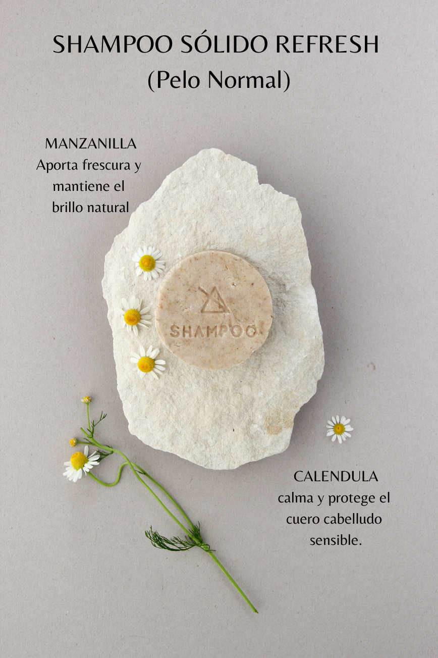 SHAMPOO SÓLIDO REFRESH (Pelo Normal)