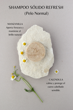 SHAMPOO SÓLIDO REFRESH (Pelo Normal)
